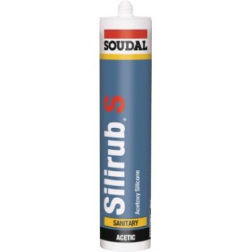 SOUDAL SILIRUB SANITAIR 310ML TRANSPARANT EUR/ST