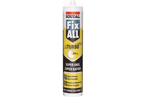 SOUDAL FIX ALL TURBO WIT 290ML EUR/ST