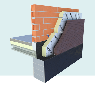 UTHERM WALL L  40MM TG 1200/600   8,64 M2/P  R-WAARDE = 1,80 / EUROKLASSE B-s2 d0