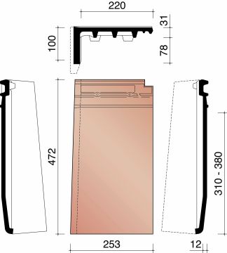 MIGEON ACTUA GEVELPAN LINKS GEWOLKT 875