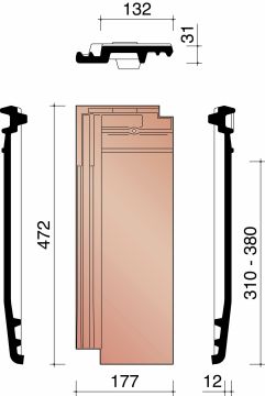 MIGEON ACTUA HALVE PAN GEWOLKT 875