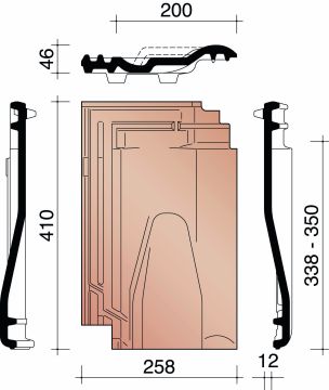 BISCH SE PANNE VENTILATIEPAN + ROOSTER IN KUNSTSTOF ANTRACIET MAT 703