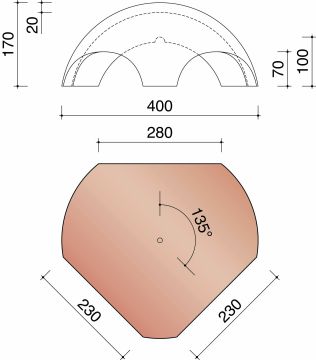 KOR VORSTHOED 1 VORST 1200/2 NOORDBOMEN 3100 LEIKLEUR MAT VERGLAASD 705