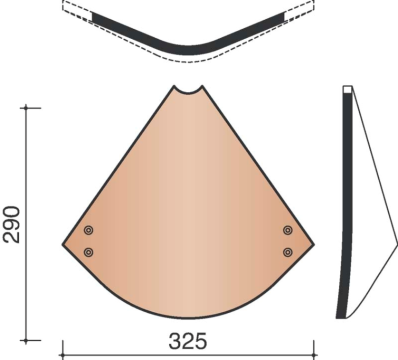 KOR INGEWERKTE SLAPER 45GR 301 TOSCANA 873