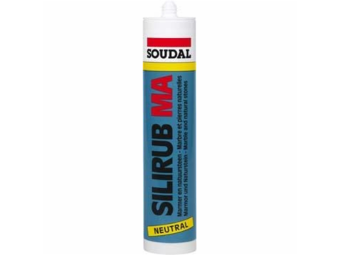 SOUDAL SILIRUB MA 300ML TRANSP 15ST/DS EUR/ST