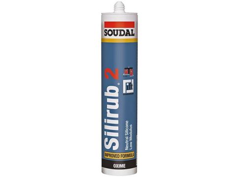 SOUDAL SILIRUB 2 300 ML WIT   15ST/DS EUR/ST