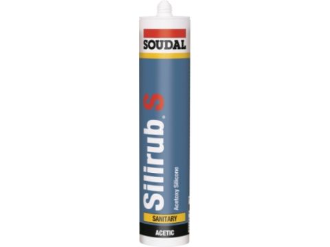 SOUDAL SILIRUB SANITAIR 310ML TRANSPARANT EUR/ST