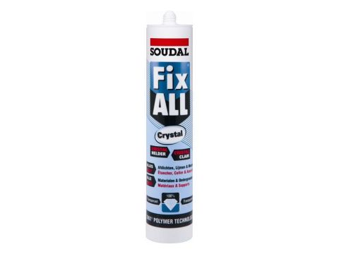 SOUDAL FIX ALL CRYSTAL 290ML TRANSPARANT EUR/ST