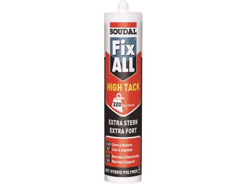 SOUDAL FIX ALL HIGH TACK 290ML  GRIJS EUR/ST