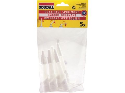 SOUDAL SPUITMOND DRAAIBAAR 5ST/ZAKJE EUR/ZAK