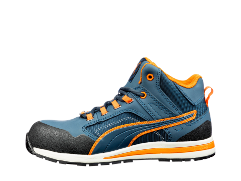 SCHOEN PUMA CROSSTW MID HOOG BL-ORANJE S3 M39 EUR/ST