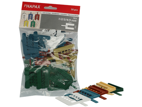 PG HAPAX PLAATJES * 1-2-3-4-5MM/50ST