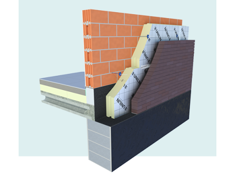 UTHERM WALL L 110MM TG 1200/600   2,88 M2/P  R-WAARDE = 5,00 / EUROKLASSE B-s2 d0