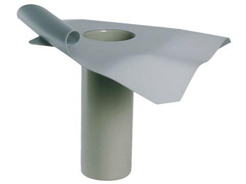 VAEPLAN AFVOER GRIJS VERT DIA 100MM L50CM