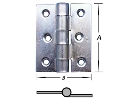 PAR 2 BRIKETSCHARNIEREN, VERZINKT 74 mm